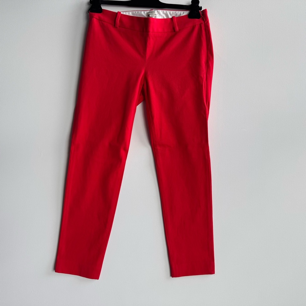 J. Crew Factory Red Ankle Cropped Pants